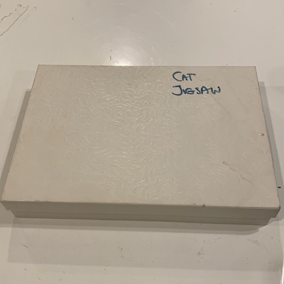 Vintage Handmade Cat Jigsaw puzzle in box - Picture 7 of 7